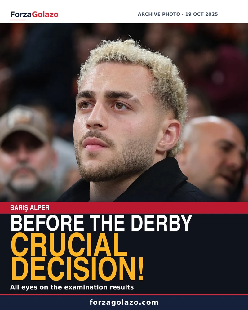 Archive photograph of Barış Alper Yılmaz at a basketball game on 19 October 2025. Not a photograph of the derby or the medical examination discussed in this report.